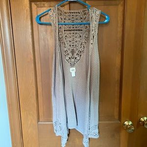 Crocheted vest